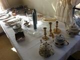 Pottery, glassware, silverplate and more!
