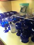                             cobalt blue stemware