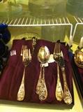                                       gold flatware