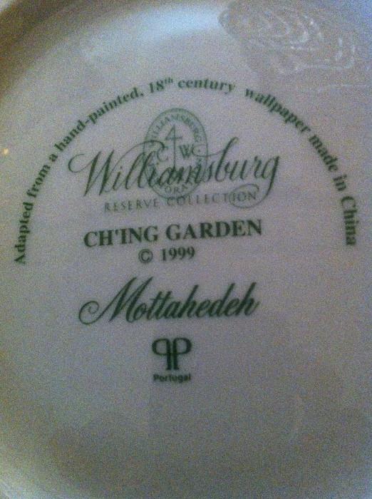 "Ch'ing Garden" - Williamsburg Reserve Collection by Mottahedeh