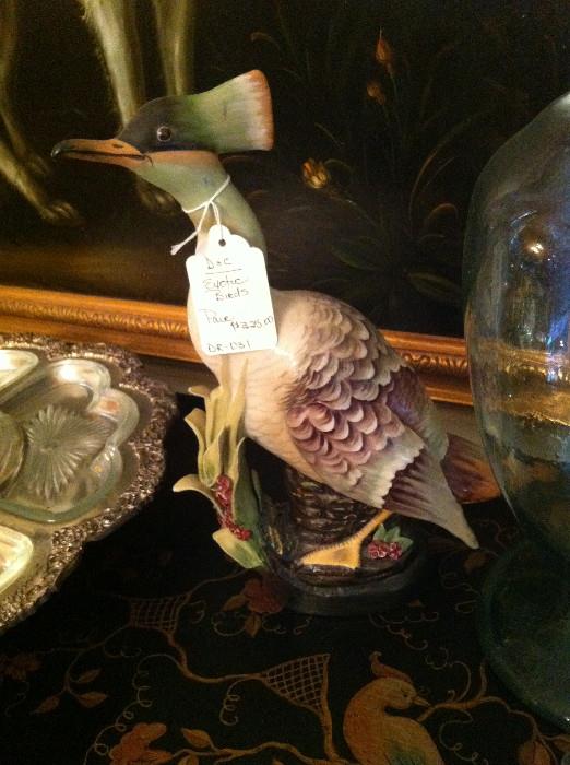                               exotic bird figurine