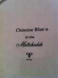              "Chinoise Blue" china by Mottahedeh