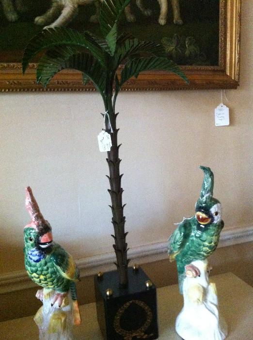                                 decorative parrots