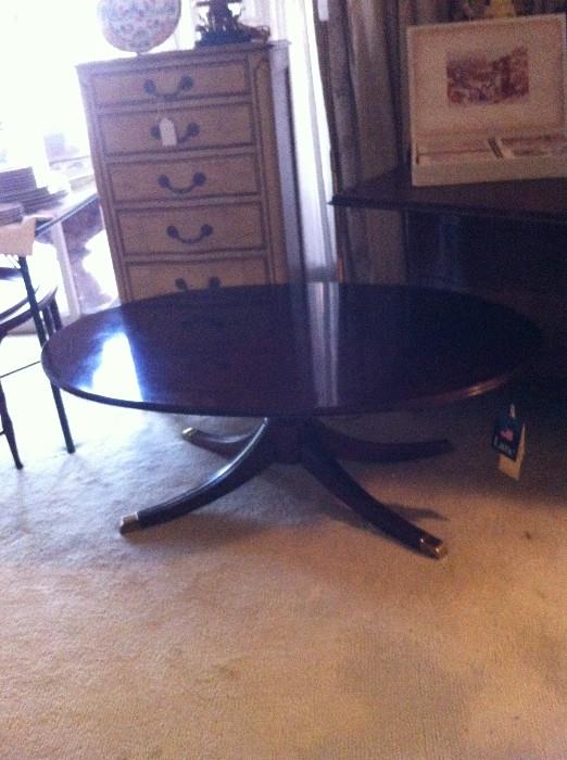                                    oval coffee table