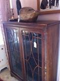                        antique book/display case