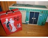 Barbie & Ken case, with folded Dream House carrying case. 