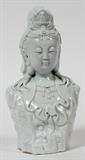 Lot#2257, CHINESE BLANC DE CHINE BUST OF A FEMALE DIGNITARY, H 9"Incised character mark on back.