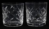 Lot#1394, WATERFORD CRYSTAL OLD FASHIONED GLASSES, FOUR, H 3 1/2"Signed.
