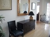 ASIAN CHEST, 1 OF 6 BLACK LEATHER CHAIRS