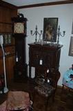 19TH CENTURY CHEST - ENGLISH GRANDFATHER CLOCK
