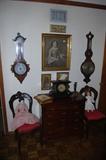VICTORIAN FURNISHINGS, BAROMETERS, CLOCKS