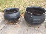 old cast iron pots