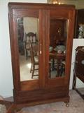 antique wardrobe with mirrors