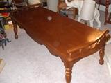vintage wood coffee table