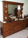 solid wood dresser with mirror