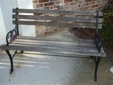 wood / metal bench