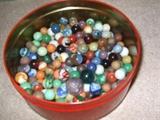 old clay & glass marbles