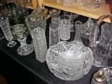 American Brilliant Period cut glass and crystal