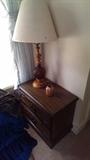 (?)70s era bedroom set includes bed, dresser with mirror, chest, and night stand