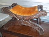 Old Foot Stool "Camel Saddle Style" 