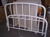 Vintage Metal Bed Frame with rails