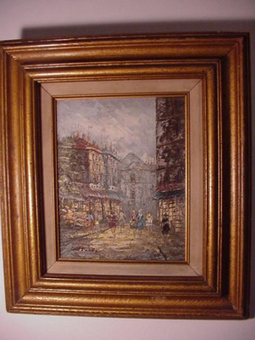 Oil on canvase, signed by artist, Bressler