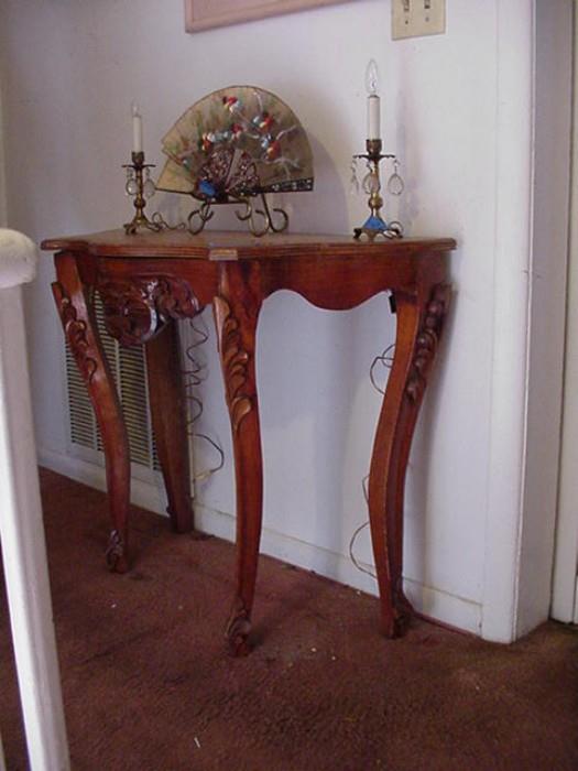 carved hall table