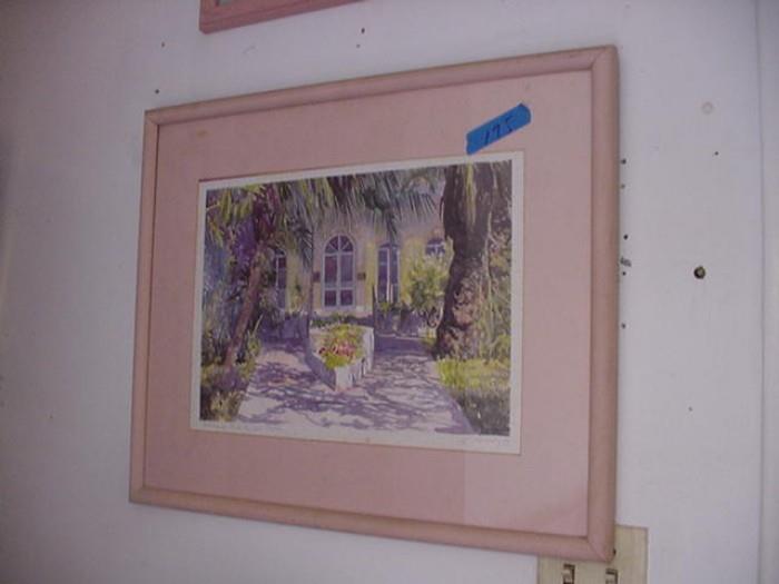 Signed and number print of Hemingway House by Robert Kennedy