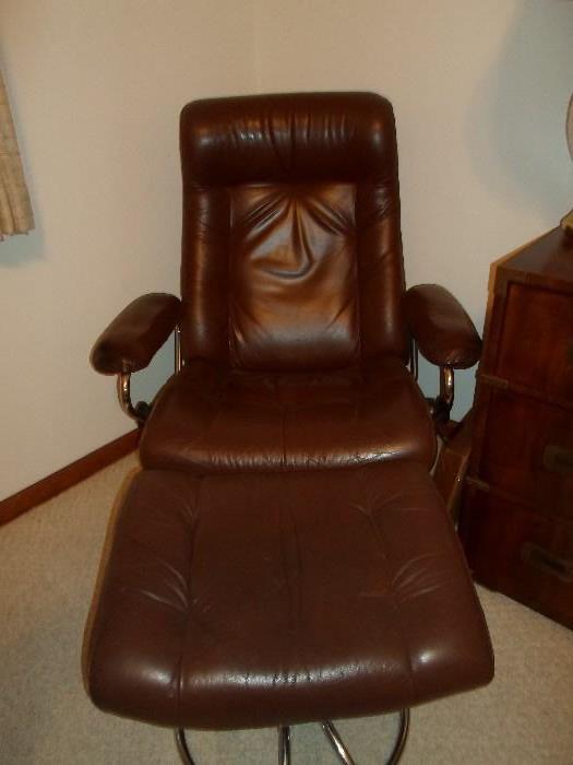 a pair of these leather chairs