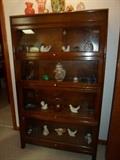 4 section oak lawyers bookcase