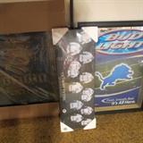 RARE SIZE DETROIT TIGERS AND LIONS BUDWEISER SIGN