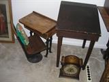 School desk clock ,Antique table