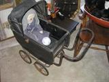 Vintage doll carriage 