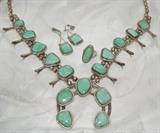 Squash Blossom Necklace, Ring & Earrings