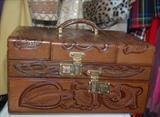 Tooled Leather Travel Case