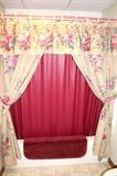 Shower curtain and bath accessories