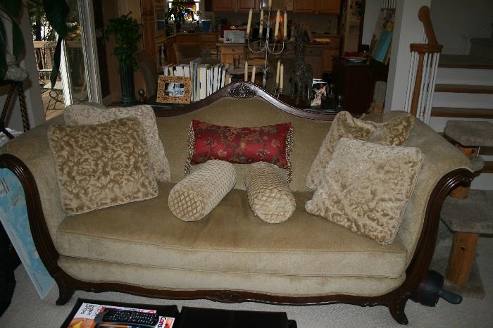 Victorian Inspired Contemporary Sofa