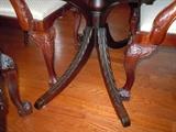 Legs of dining table and chairs