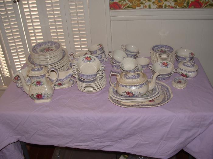 Spode "mayflower" china - approx 90 pieces