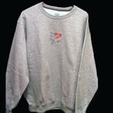 Embroidered sweatshirt - "I Love My Dog"
Color: Grey
Size: Large
Donor:A. Rock
Shipping:Yes, paid for by donor