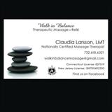 Package of 3 Human Massages Package of 3-1 hr massages at 27 Church Street, New Preston, CT 06777
Donor:Claurdia Larsson
Shipping:No, On-site New Preston CT
