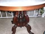PRISTINE Victorian Marble Top Parlor  Table