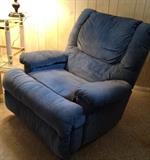 Blue Massaging Recliner