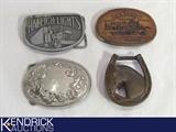 Lot of 4 Vintage Unique Belt Buckles
