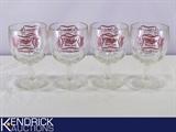 4 Mint Condition Vintage Miller High Life Beer Goblets
