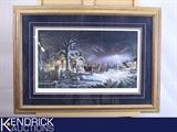 Wood Framed "Winter Wonderland" by Terry Redlin
