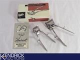 2 Vintage Oster&nbsp;Hand Hair Clippers with Box, and Instruction Booklet
