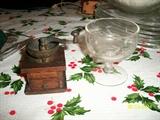 salesman sample coffee grinder ( I put in next to a sherbert glass to show scale)