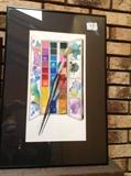 Julie Manfred, "Paint Box and Brush", watercolor