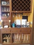 selection of bar ware and brass ware and candlesticks